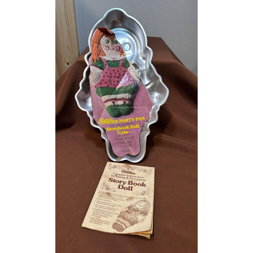 1971 Wilton 502-968 Storybook Doll Cake Party Pan Mold With Directions